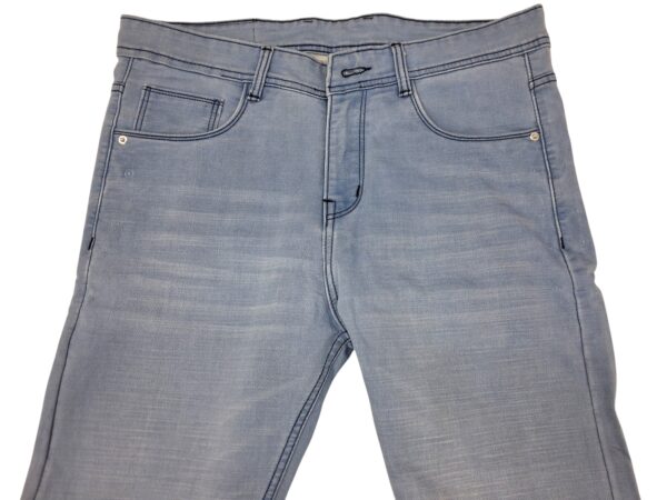 Henry Castle & Co Men’s Slim Fit Light Sky Blue Stretch Jeans | Clean Minimal Denim for Casual & Summer Wear