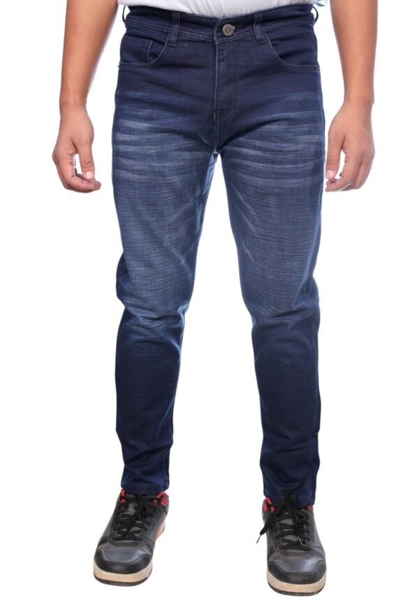Henry Castle & Co Men’s Slim Fit Navy Blue Stretch Jeans | Clean Classic Denim for Everyday & Office Wear