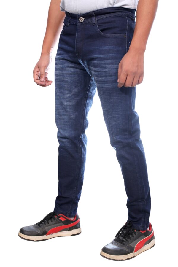 Henry Castle & Co Men’s Slim Fit Navy Blue Stretch Jeans | Clean Classic Denim for Everyday & Office Wear