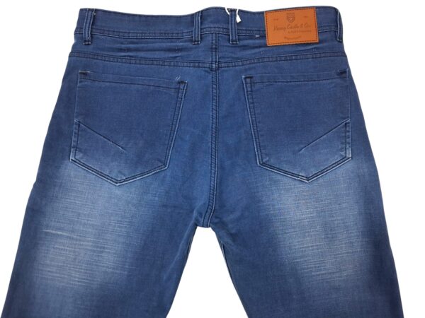 Henry Castle & Co Men’s Slim Fit Navy Blue Stretch Jeans | Clean Classic Denim for Everyday & Office Wear