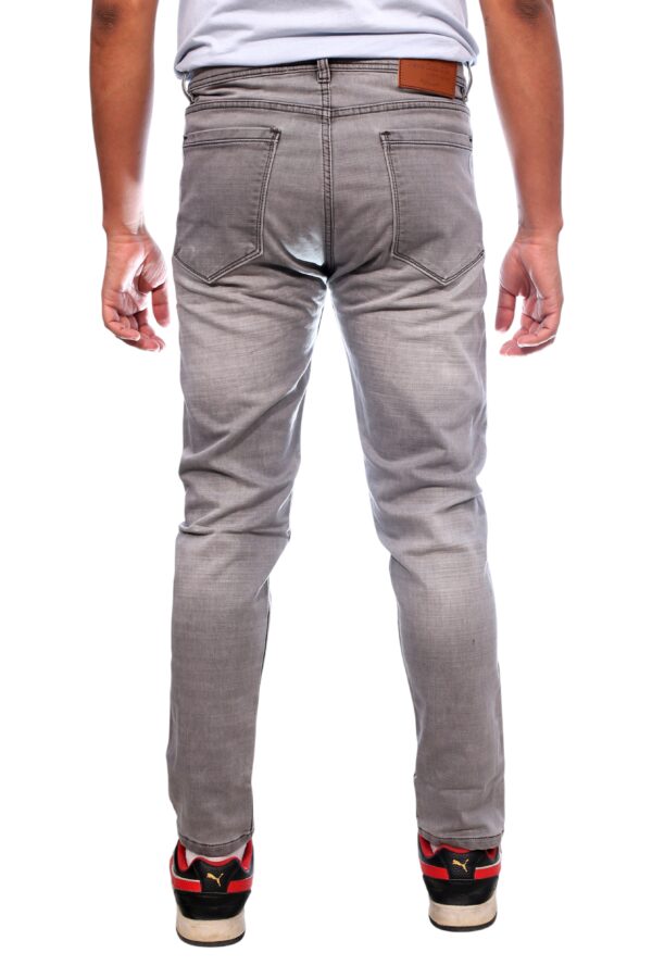 Henry Castle & Co Men’s Slim Fit Light Grey Stretch Jeans | Clean Washed Denim for Casual & Office Wear