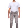 Henry Castle & Co Men’s Slim Fit Light Grey Stretch Jeans | Clean Washed Denim for Casual & Office Wear