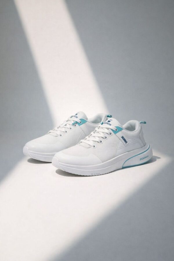 Henry Castle & Co Men’s Lightweight White Sports Sneakers | Cushioned Lace-Up Shoes for Walking, Training & Daily Wear