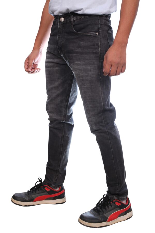 Henry Castle & Co Men’s Slim Fit Dark Grey Washed Stretch Jeans | Bold Casual Denim for Everyday Wear