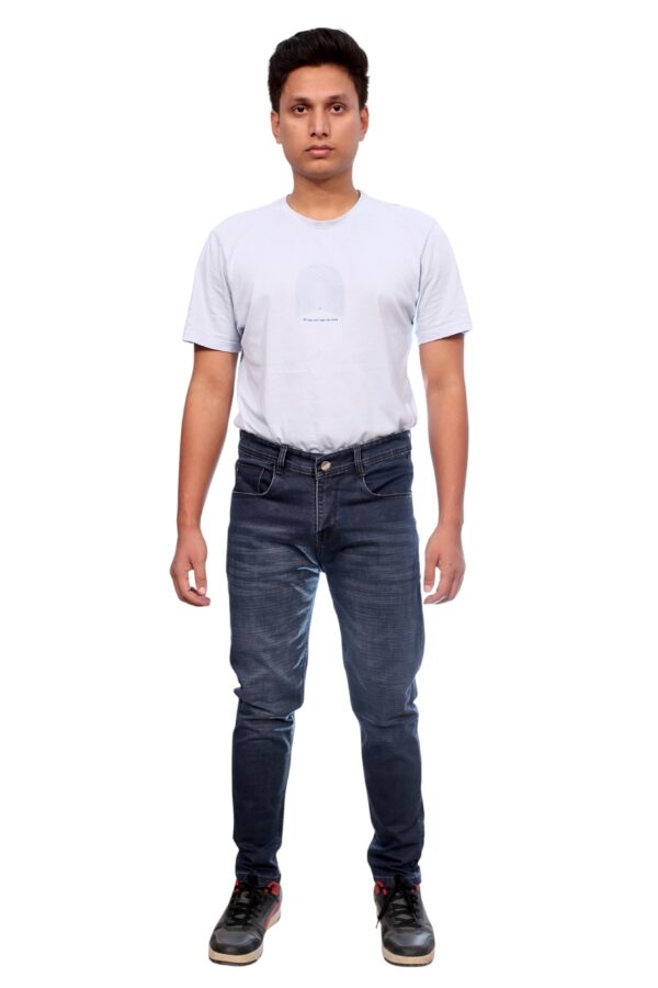 4 (4) Henry Castle & Co Men’s Slim Fit Dark Blue Stretch Jeans | Classic Indigo Denim for Casual & Daily Wear