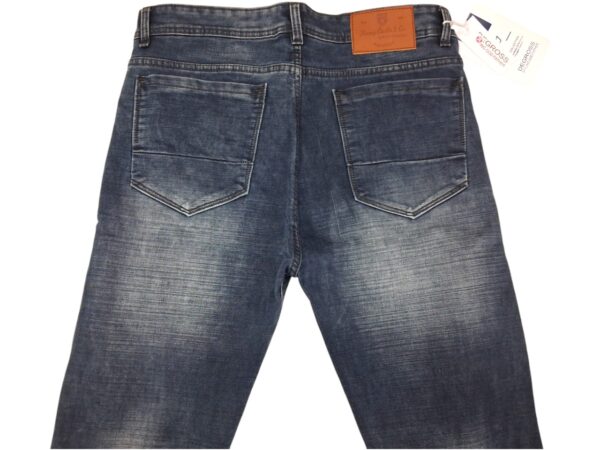 Henry Castle & Co Men’s Slim Fit Mid Blue Washed Stretch Jeans | Stylish Denim for Casual & Daily Wear