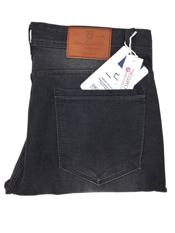 6-Photoroom Henry Castle & Co Men’s Slim Fit Black Washed Stretch Jeans | Sharp & Versatile Denim for Everyday Wear