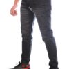 Henry Castle & Co Men’s Slim Fit Deep Black Stretch Jeans | Premium Fade Denim for Smart Casual Wear