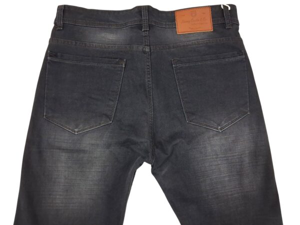 Henry Castle & Co Men’s Slim Fit Deep Black Stretch Jeans | Premium Fade Denim for Smart Casual Wear
