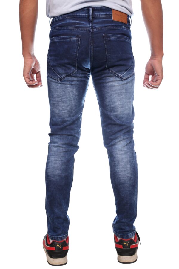 Henry Castle & Co Men’s Slim Fit Faded Blue Stretch Jeans | Modern Washed Denim for Casual & Street Wear