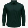 Henry Castle & Co Men’s Sea Green Cotton Shirt | Solid Smart Casual Shirt for Office & Daily Wear