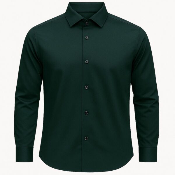 Henry Castle & Co Men’s Sea Green Cotton Shirt | Solid Smart Casual Shirt for Office & Daily Wear