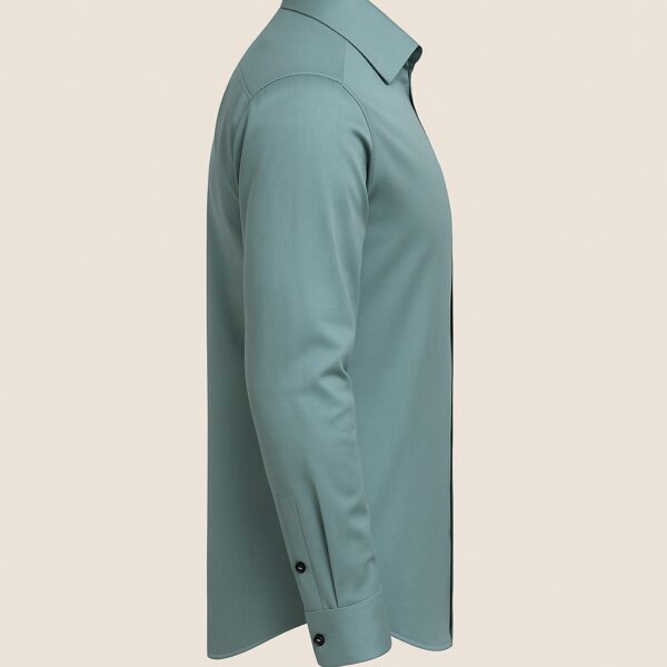 Henry Castle & Co Men’s Grey Cotton Shirt | Solid Smart Casual Shirt for Office & Daily Wear