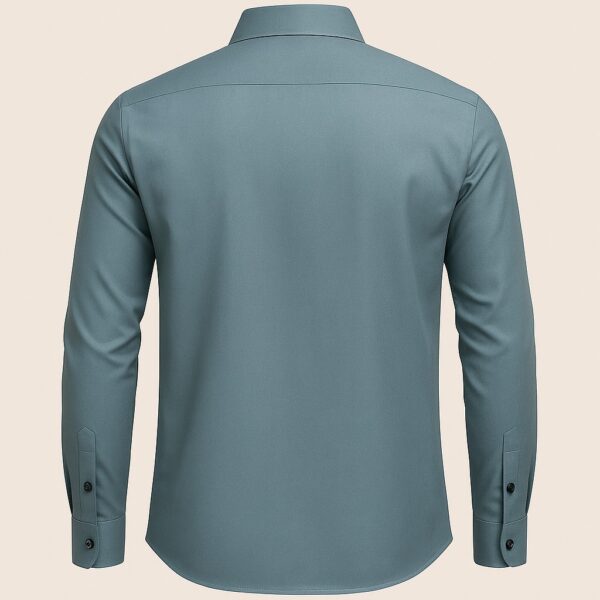 Henry Castle & Co Men’s Grey Cotton Shirt | Solid Smart Casual Shirt for Office & Daily Wear