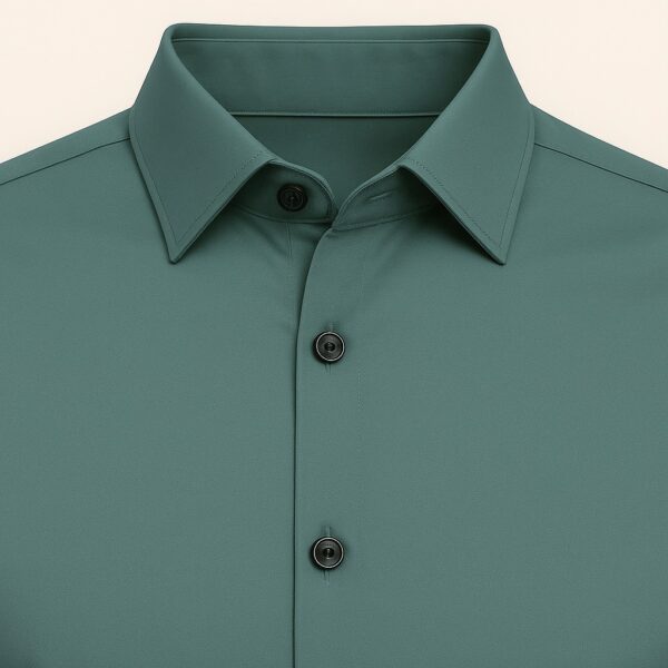 Henry Castle & Co Men’s Grey Cotton Shirt | Solid Smart Casual Shirt for Office & Daily Wear