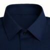 HCC-WM-NB (4) Henry Castle & Co Men’s Navy Blue Cotton Shirt | Solid Smart Casual Shirt for Office & Daily Wear