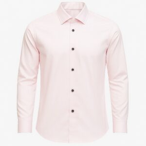 Henry Castle & Co Men’s Pink Cotton Shirt | Solid Smart Casual Shirt for Office & Daily Wear
