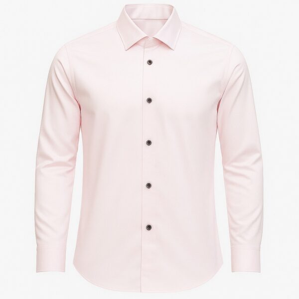 HCC-WM-PK Henry Castle & Co Men’s Pink Cotton Shirt | Solid Smart Casual Shirt for Office & Daily Wear