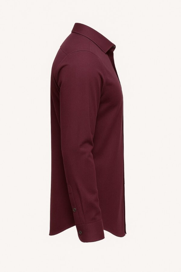 HCC-WM-PL (3) Henry Castle & Co Men’s Purple Cotton Shirt | Solid Smart Casual Shirt for Office & Daily Wear