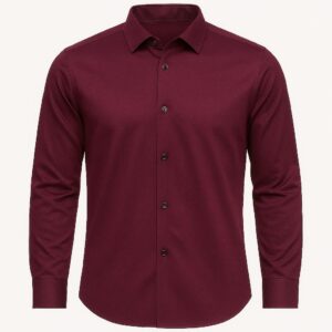 HCC-WM-PL Henry Castle & Co Men’s Purple Cotton Shirt | Solid Smart Casual Shirt for Office & Daily Wear
