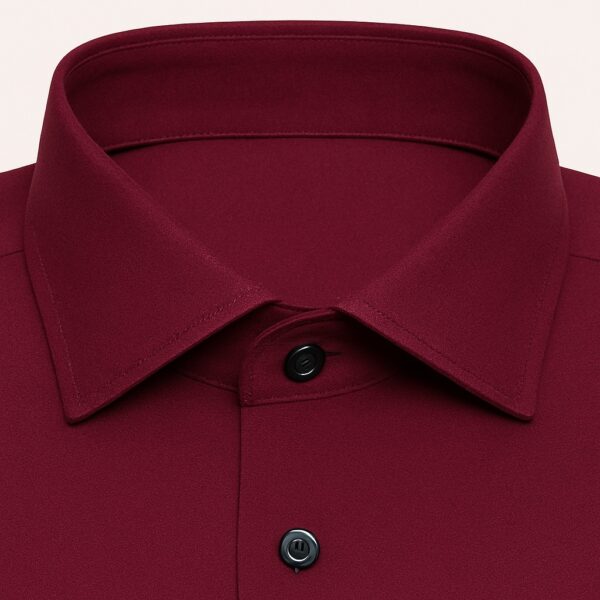 HCC-WM-PL (4) Henry Castle & Co Men’s Purple Cotton Shirt | Solid Smart Casual Shirt for Office & Daily Wear