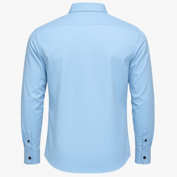 Henry Castle & Co Men’s Sky Blue Cotton Shirt | Solid Smart Casual Shirt for Office & Daily Wear