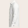 Henry Castle & Co Men’s White Cotton Shirt with Black Cuffs & Collar | Contrast Formal Casual Shirt