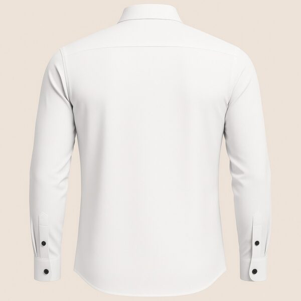 Henry Castle & Co Men’s White Cotton Shirt with Black Cuffs & Collar | Contrast Formal Casual Shirt