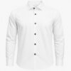 Henry Castle & Co Men’s White Cotton Shirt | Solid Smart Casual Shirt for Office & Daily Wear