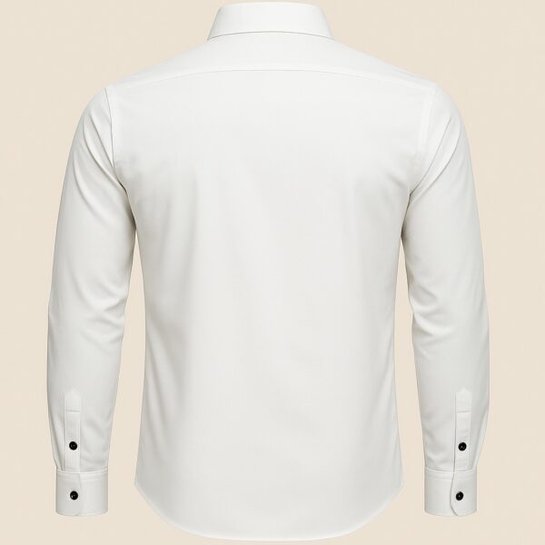 Henry Castle & Co Men’s White Cotton Shirt | Solid Smart Casual Shirt for Office & Daily Wear