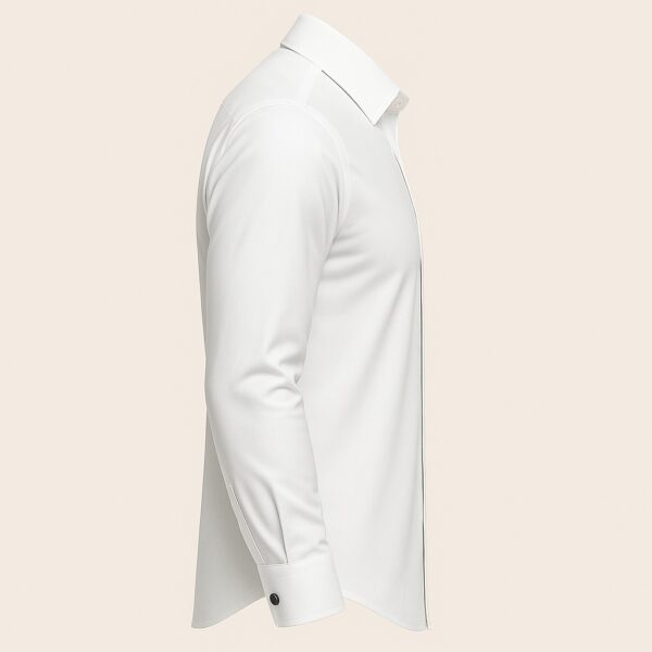 Henry Castle & Co Men’s White Cotton Shirt | Solid Smart Casual Shirt for Office & Daily Wear