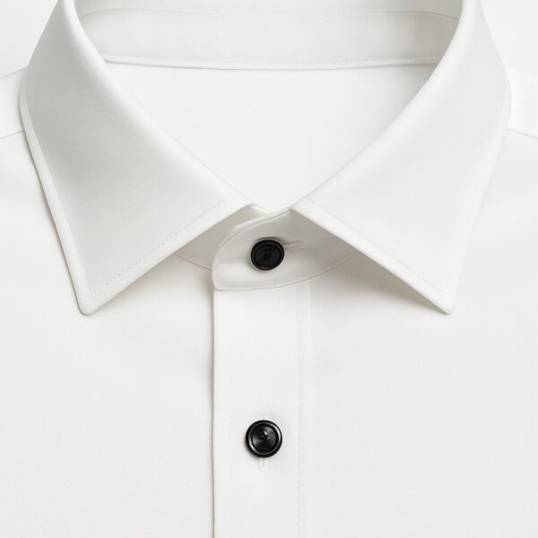 Henry Castle & Co Men’s White Cotton Shirt | Solid Smart Casual Shirt for Office & Daily Wear