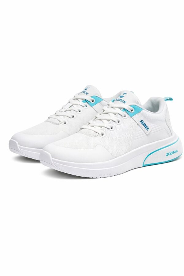 Henry Castle & Co Men’s Lightweight White Sports Sneakers | Cushioned Lace-Up Shoes for Walking, Training & Daily Wear