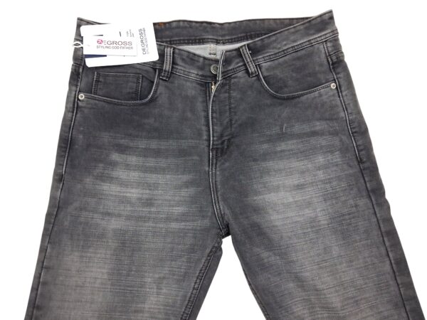 Henry Castle & Co Men’s Slim Fit Grey Washed Stretch Jeans | Modern Casual Denim for Daily Wear