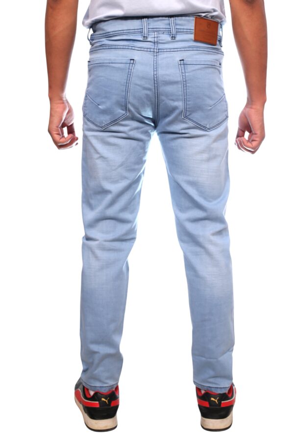 Henry Castle & Co Men’s Slim Fit Light Sky Blue Stretch Jeans | Clean Minimal Denim for Casual & Summer Wear