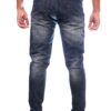 Henry Castle & Co Men’s Slim Fit Mid Blue Washed Stretch Jeans | Stylish Denim for Casual & Daily Wear