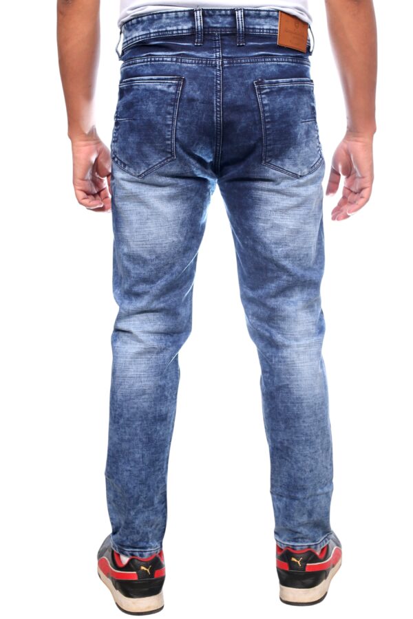 Henry Castle & Co Men’s Slim Fit Urban Blue Washed Stretch Jeans | Textured Denim for Modern Casual Wear