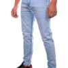 Henry Castle & Co Men’s Slim Fit Light Sky Blue Stretch Jeans | Clean Minimal Denim for Casual & Summer Wear
