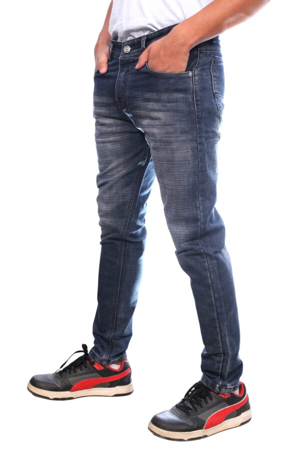 Henry Castle & Co Men’s Slim Fit Mid Blue Washed Stretch Jeans | Stylish Denim for Casual & Daily Wear